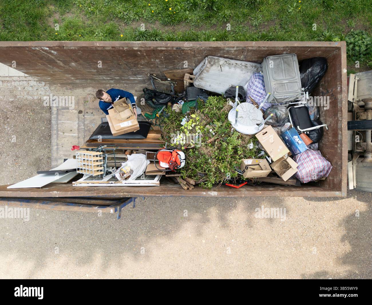 Wandsworth Council Mega Skip Days, Putney Park Lane Foto Stock