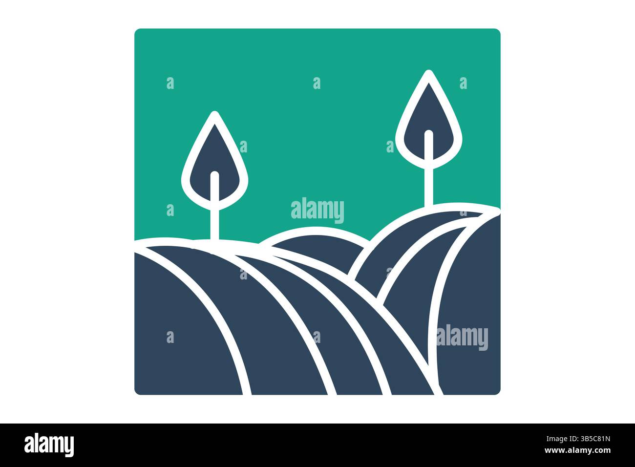 Icona Farm (azienda agricola). stile icona a tinta unita. icona relativa all'attività agricola. illustrazione vettoriale degli elementi agricoli Illustrazione Vettoriale