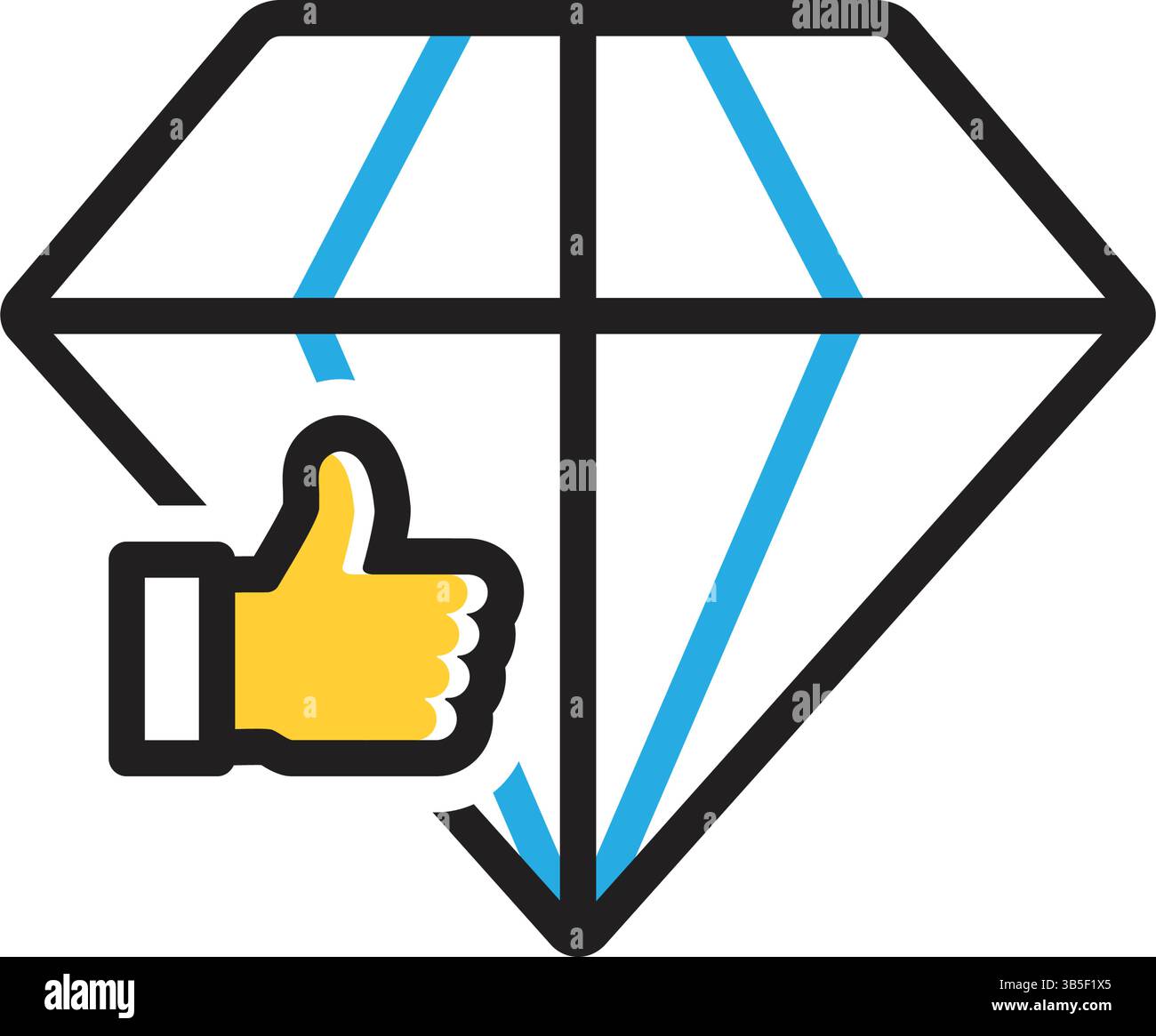 Icona per sempre, tipo diamante Illustrazione Vettoriale