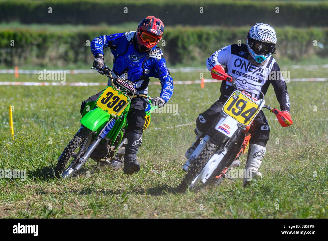 Corse motociclistiche Foto Stock