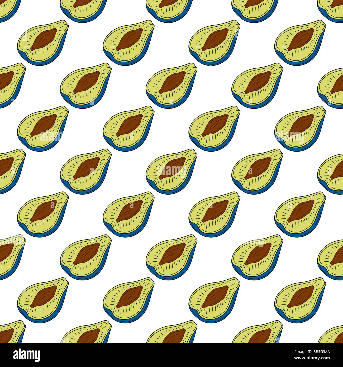 Modello per tessuti o cucine in stile disegno a mano. Motivo di frutta senza cuciture. Prugna. Stampa Illustrazione Vettoriale