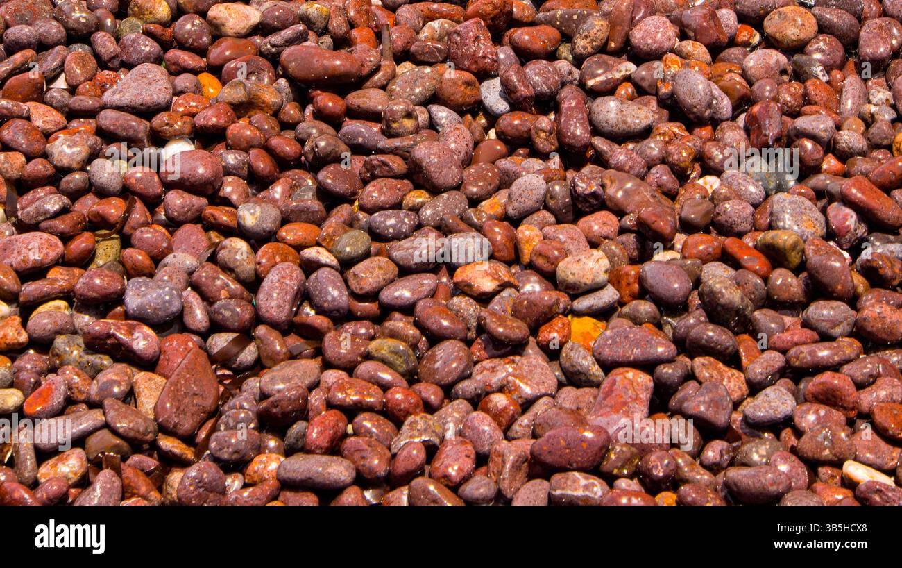 Beach Pebbles sfondo astratto Foto Stock