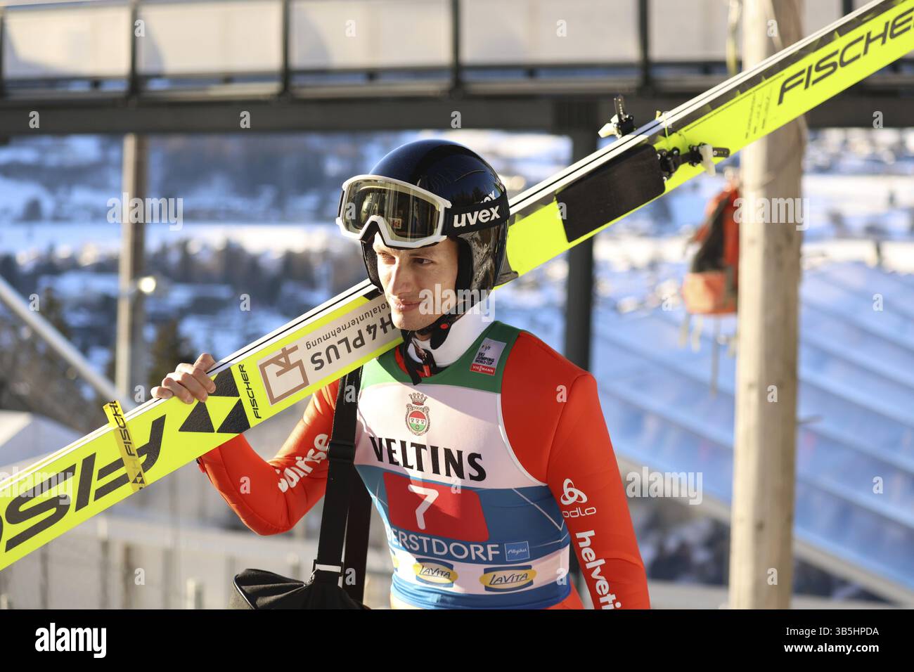 Gregor Deschwanden (Svizzera/sui) alla gara di apertura del 73° Torneo Four Hills Oberstdorf, Oberstdorf, Germania / Germania Foto Stock