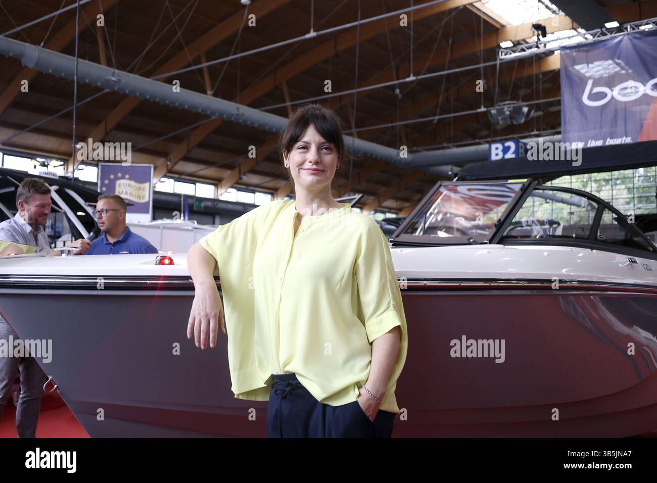 La fiera Interboot 2024 di Friedrichshafen apre le porte il 25 settembre 2024. Durante il tour stampa e la presentazione della fiera in Foto Stock