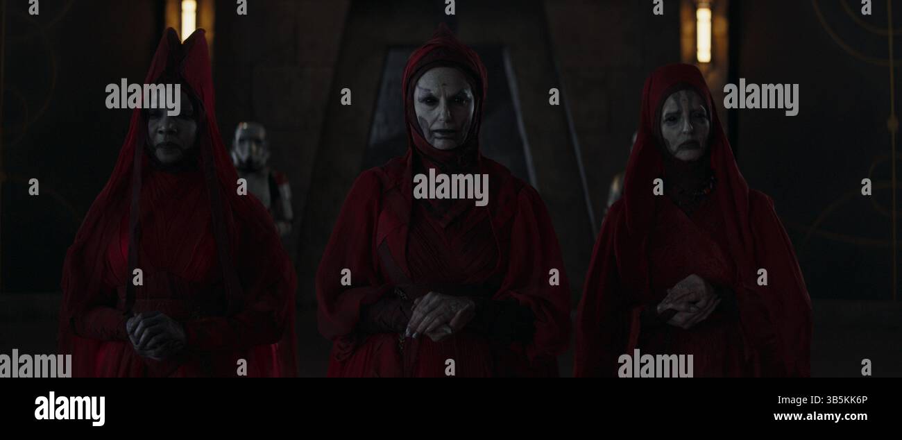 Ahsoka (2023) Aktropaw (Jeryl Prescott Gallien), Klothow (Claudia Black) Lakesis (Jane Edwina Seymour) *Filmstill - solo per uso editoriale* Vedi istruzioni speciali. Immagine CAP/TFS fornita da Capital Pictures Foto Stock