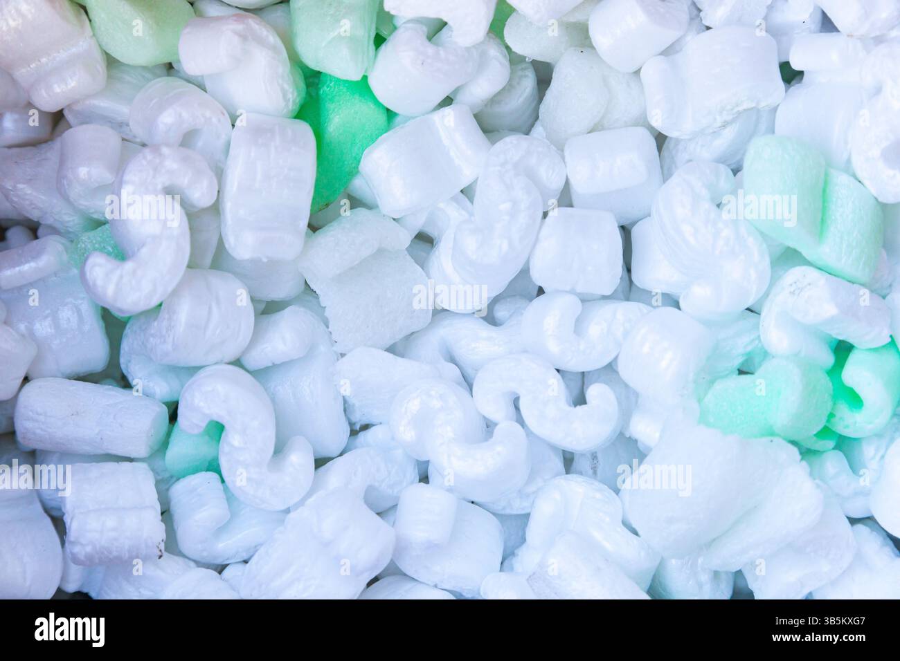 Stucco in polistirolo per l'invio sicuro dei pacchi. Foto Stock