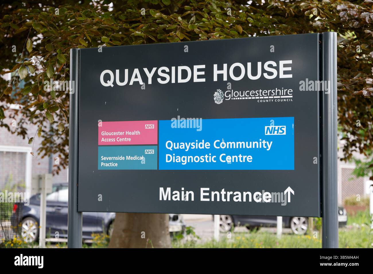 Quayside House, base per i servizi sanitari del NHS e gli uffici governativi locali, Gloucester, Gloucestershire, Regno Unito - 1 maggio 2025 foto di Andrew Higgins/Thou Foto Stock