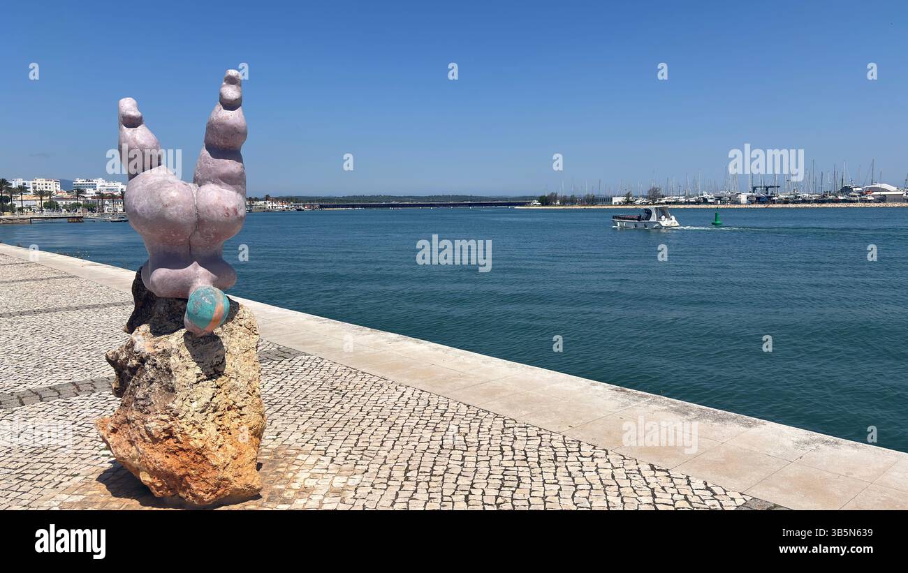 Portimão, Portogallo. Città costiera dell'Algarve e destinazione di vacanza Foto Stock