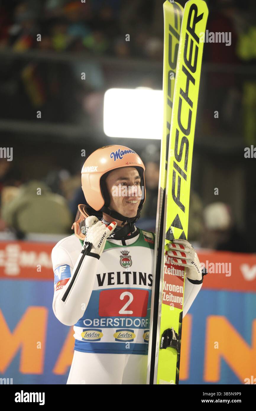 Stefan Kraft (Austria / AUT) alla gara di apertura del 73° Torneo Four Hills Oberstdorf, Oberstdorf, Germania / Germania Foto Stock