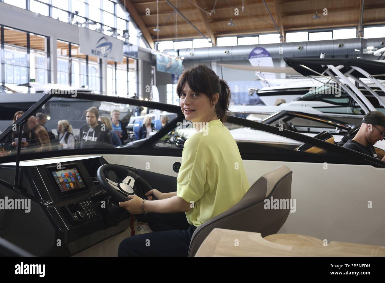La fiera Interboot 2024 di Friedrichshafen apre le porte il 25 settembre 2024. Durante il tour stampa e la presentazione della fiera in Foto Stock