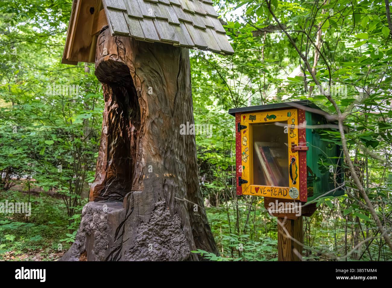 Little Tree Library nella proprietà Swan House presso l'Atlanta History Center a Buckhead, Atlanta, Georgia. (USA) Foto Stock