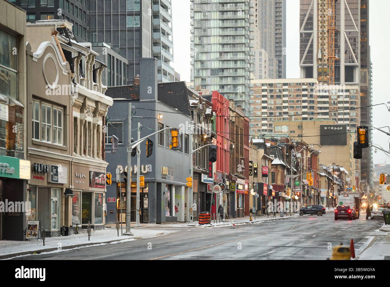 Toronto, capitale della provincia canadese, Ontario Yonge Street, zona di Wellesley Foto Stock