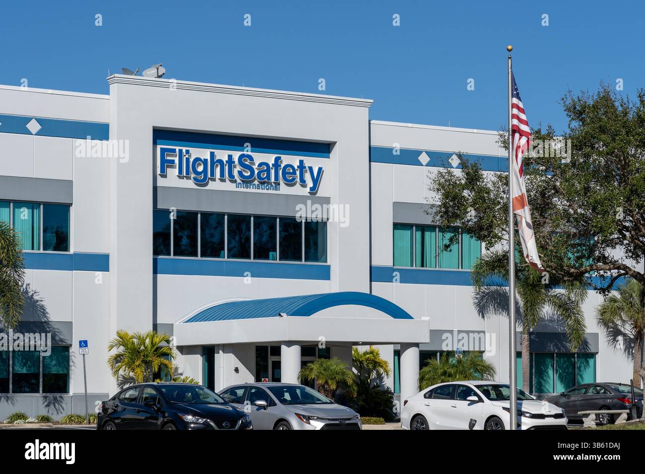 Edificio per uffici FlightSafety International a Orlando, Florida, Stati Uniti. Foto Stock