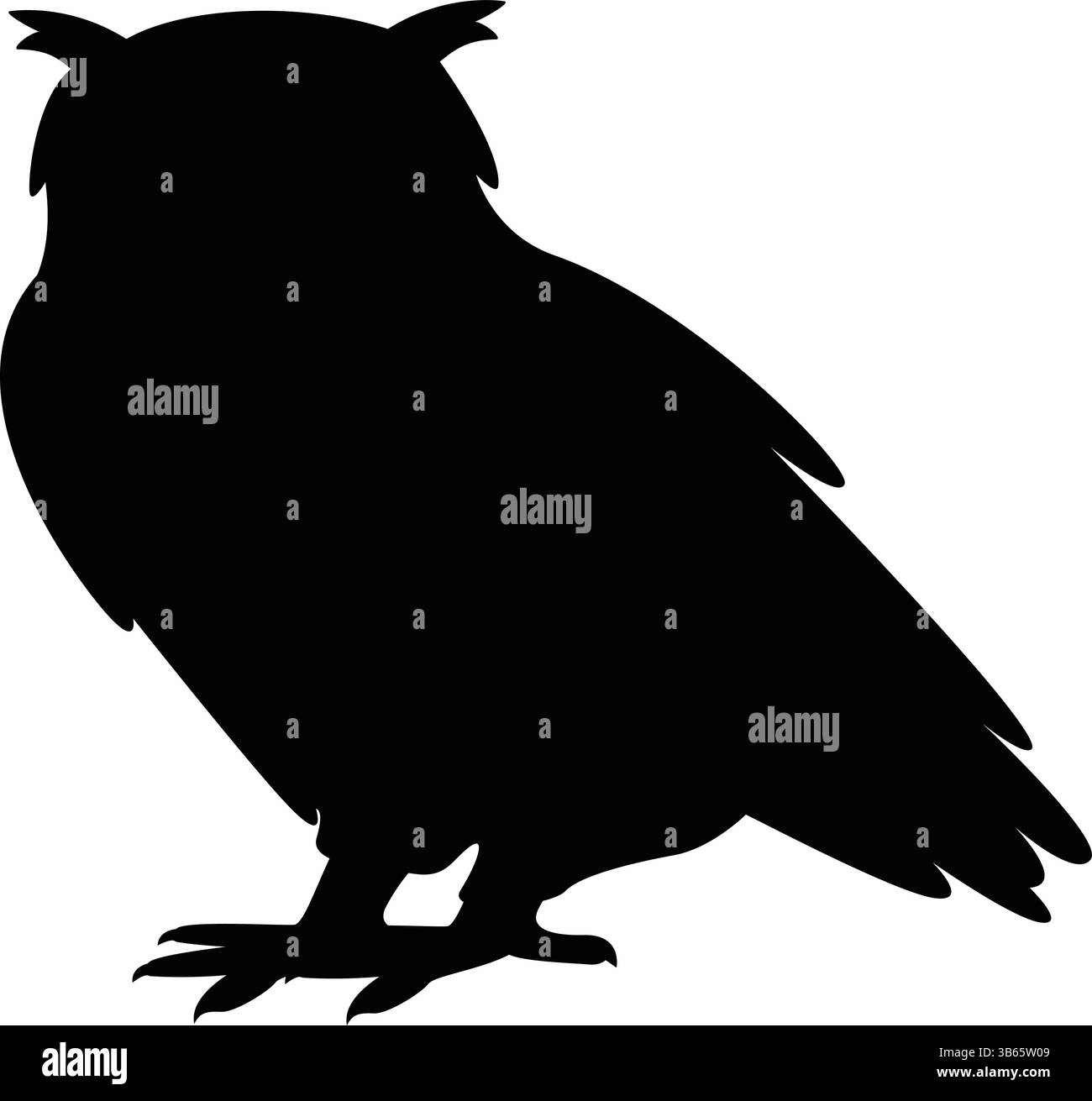 Icona di silhouette del gufo vettoriale – uccello notturno in piedi in profilo Vista profilo profilo profilo profilo profilo profilo profilo silhouette del gufo, uccello notturno, icona del gufo, uccello rapace, gufo vettoriale, gufo nero Illustrazione Vettoriale