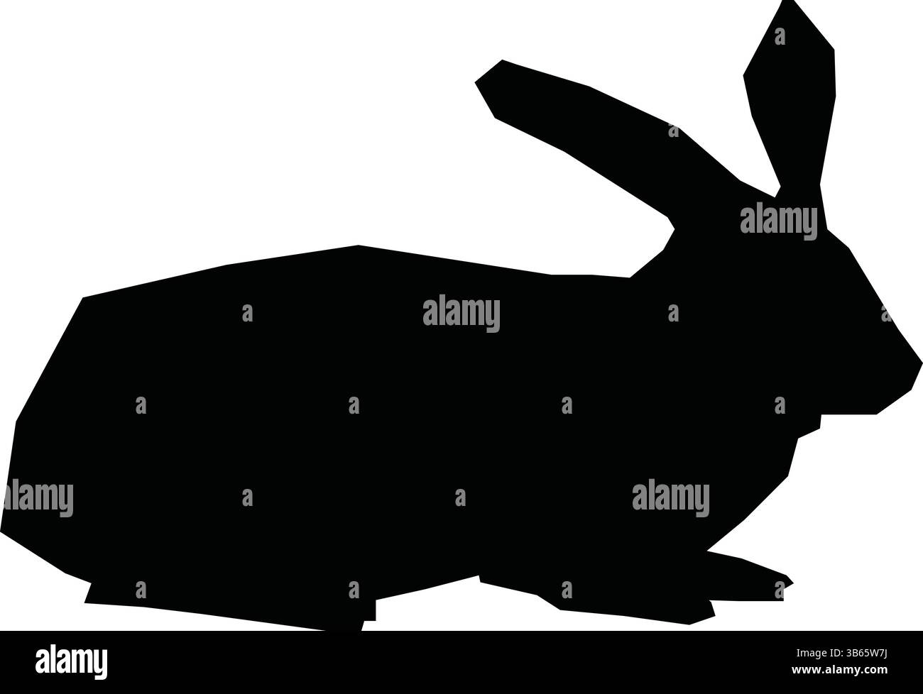 Icona silhouette coniglio immagine vettoriale di coniglio in nero, silhouette coniglio, icona coniglio, coniglio nero, silhouette animale, coniglietto vettore Illustrazione Vettoriale