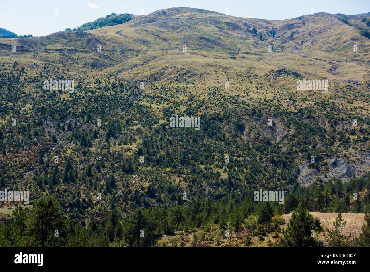 Paesaggi montuosi a Valia calda, Pindos, Grecia Foto Stock