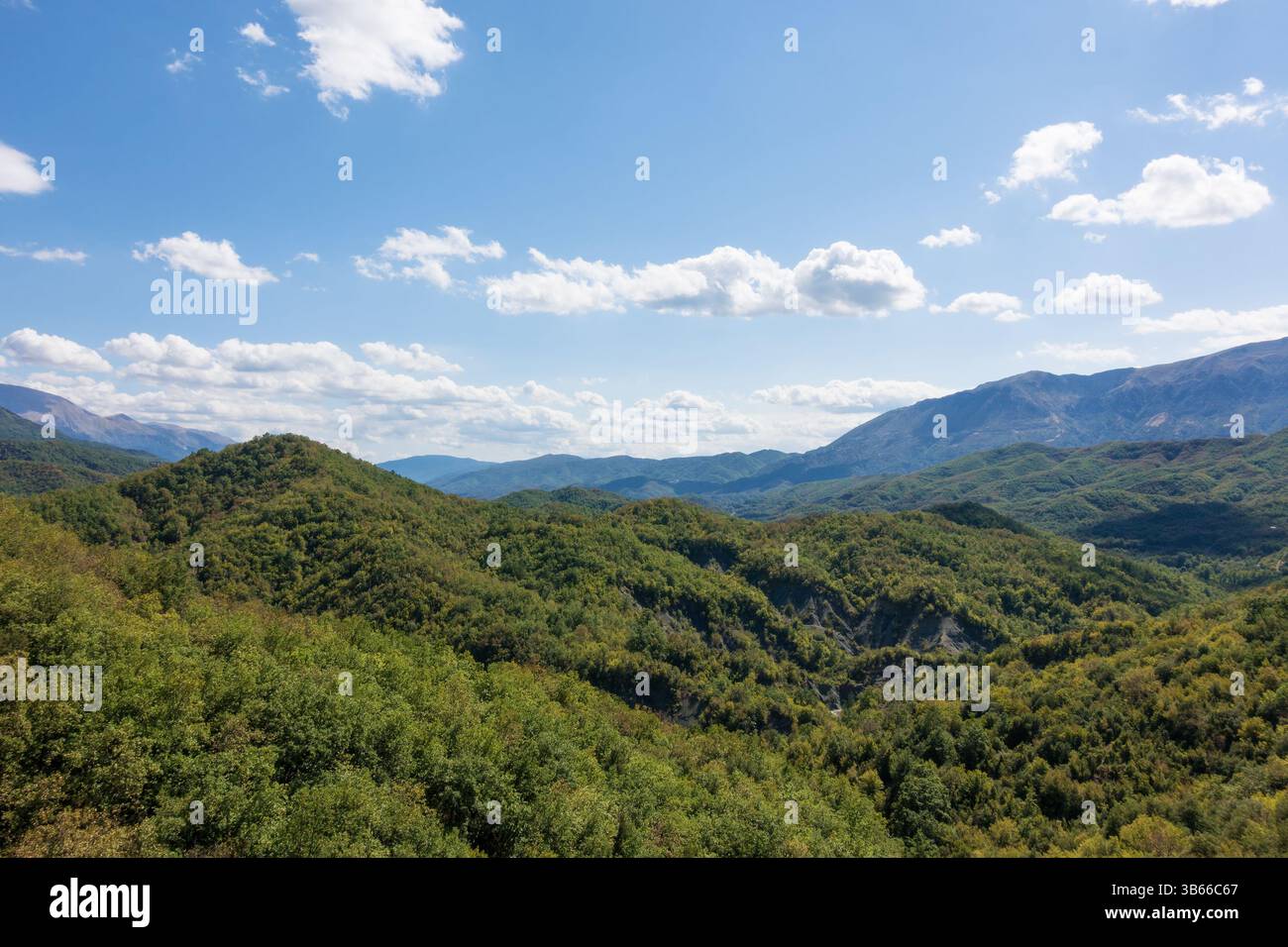 Paesaggi montuosi a Valia calda, Pindos, Grecia Foto Stock
