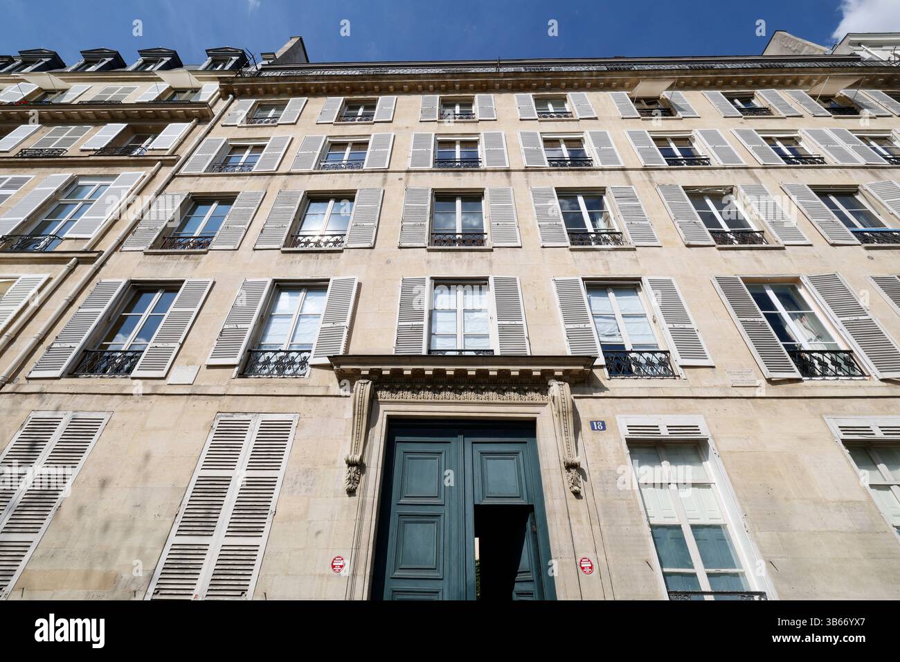 HOTEL DE COMANS D'ASTRY ILE SAINT LOUIS Foto Stock