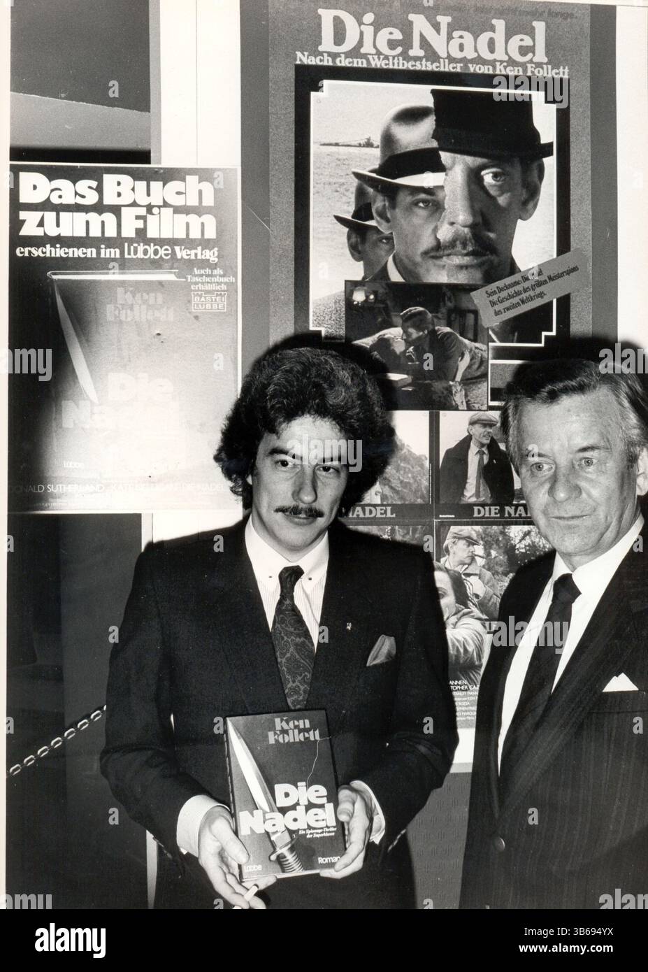 Pubblicazione tedesca del romanzo di Ken Follett "Eye of the Needle" ("Die Nadel" in tedesco. Foto Stock