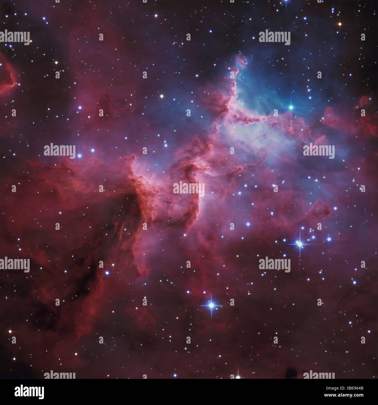 Melotte 15, il cuore della Nebulosa Foto Stock