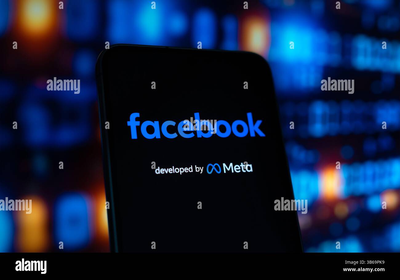 Facebook ha sviluppato le piattaforme ny Meta Foto Stock