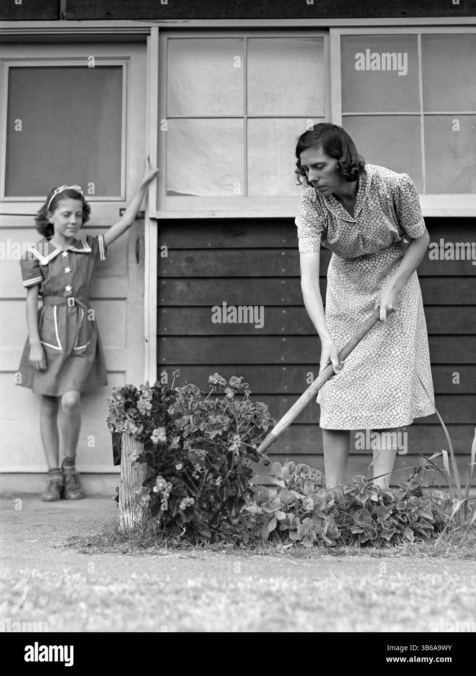 Weslaco, Texas. Campo FSA (Farm Security Administration). Giardinaggio, 1942. Foto Stock