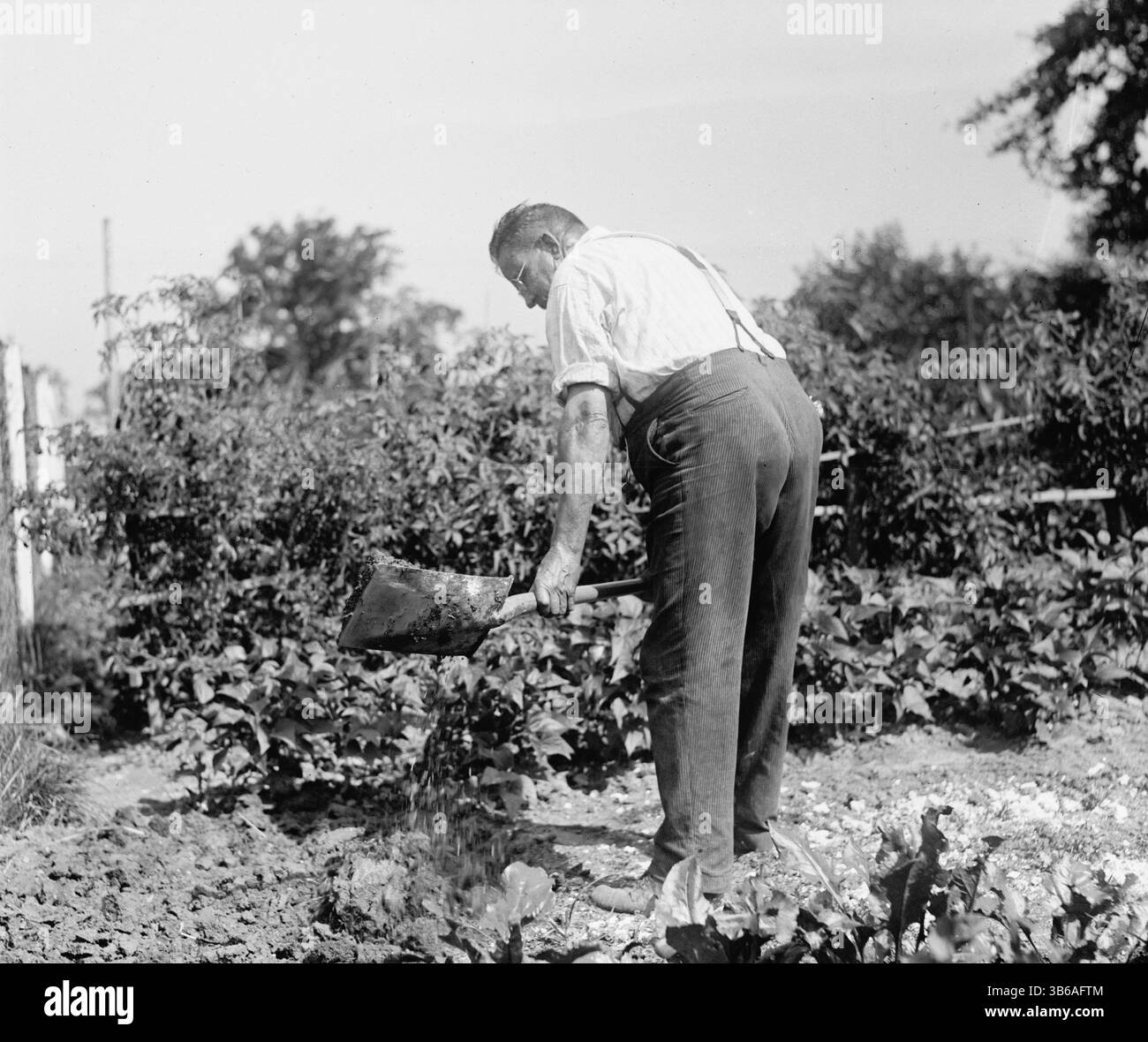 Un giardino di contea ben tenuto, circa 1918. Foto Stock
