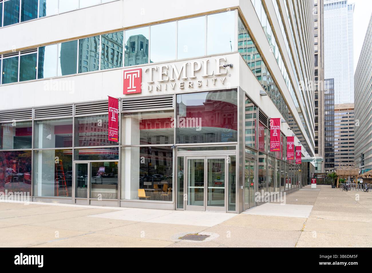 Temple University di Philadelphia, Pennsylvania, Stati Uniti Foto Stock