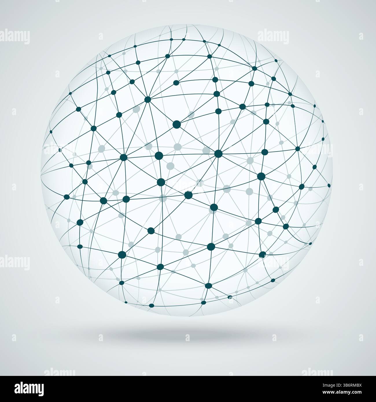Reti, connessioni globali. Illustrazione Vettoriale