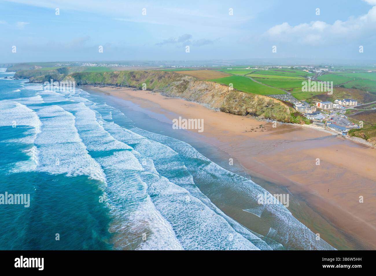 Watergate Beach, Cornovaglia, Inghilterra, Regno Unito, Europa Foto Stock