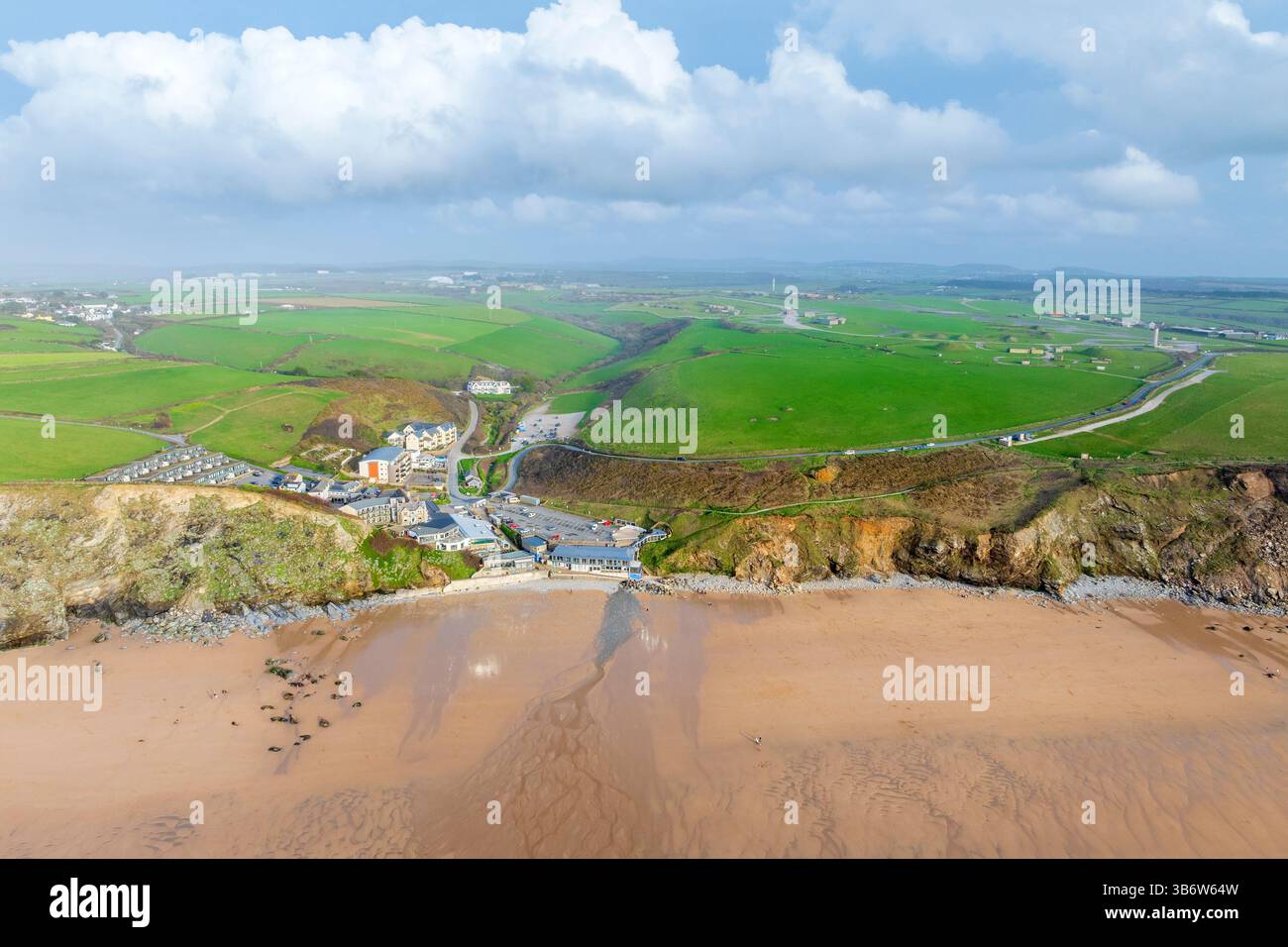 Watergate Beach, Cornovaglia, Inghilterra, Regno Unito, Europa Foto Stock