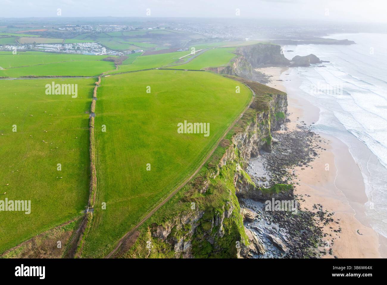 Watergate Beach, Cornovaglia, Inghilterra, Regno Unito, Europa Foto Stock