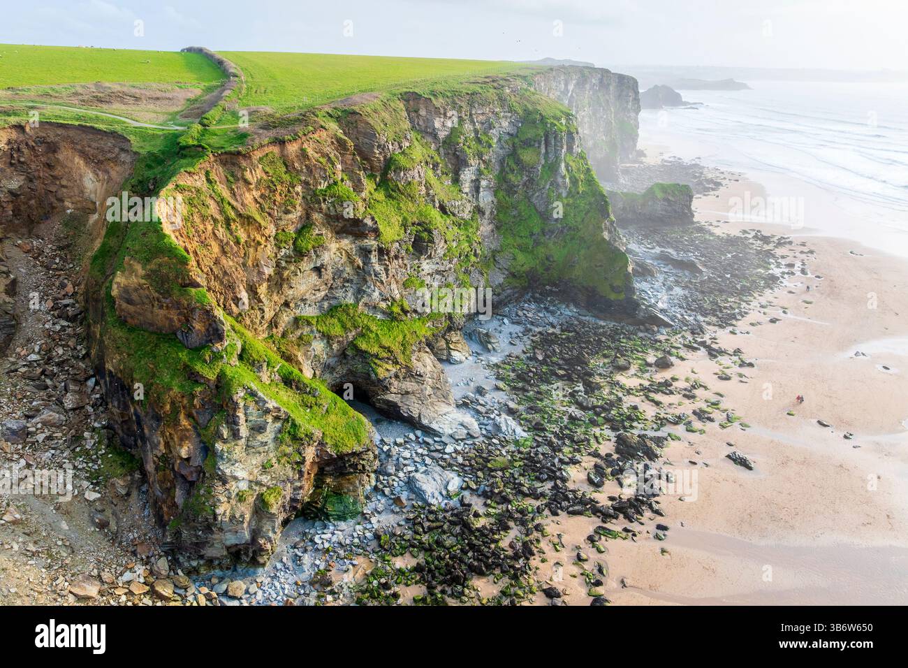 Watergate Beach, Cornovaglia, Inghilterra, Regno Unito, Europa Foto Stock