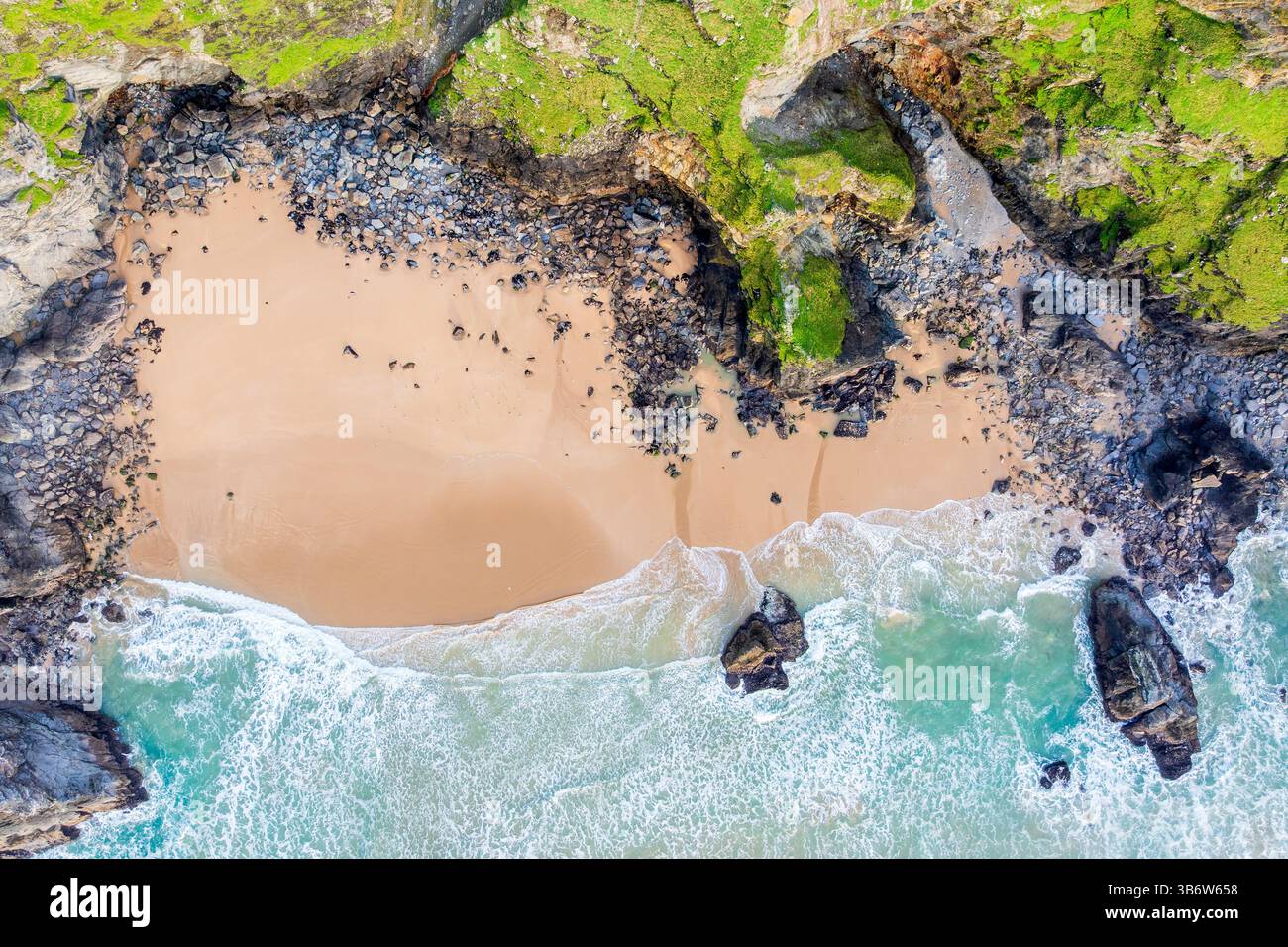 Tregurrian, Cornwall, England, Regno Unito, Europa Foto Stock