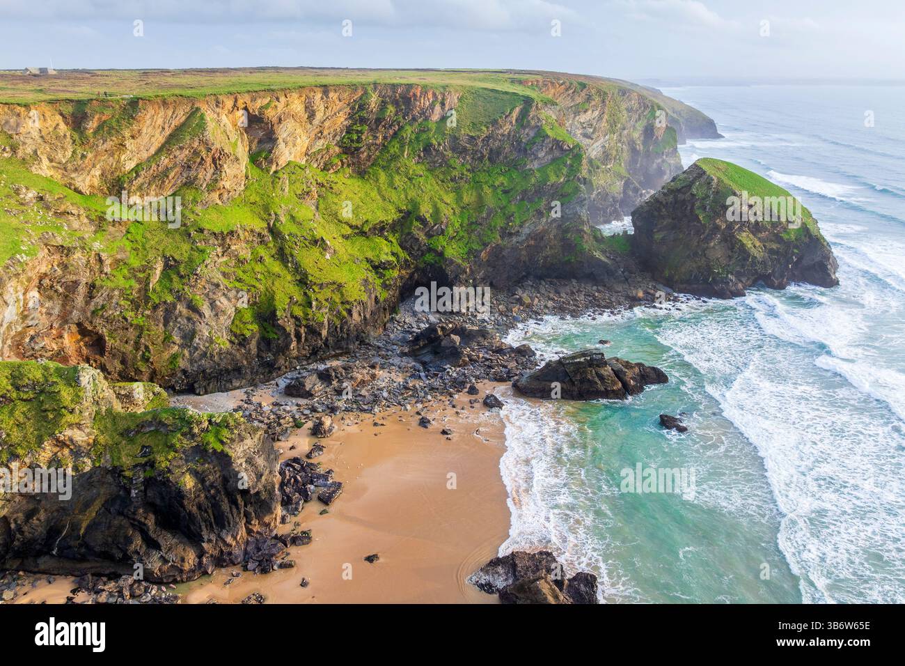 Tregurrian, Cornwall, England, Regno Unito, Europa Foto Stock