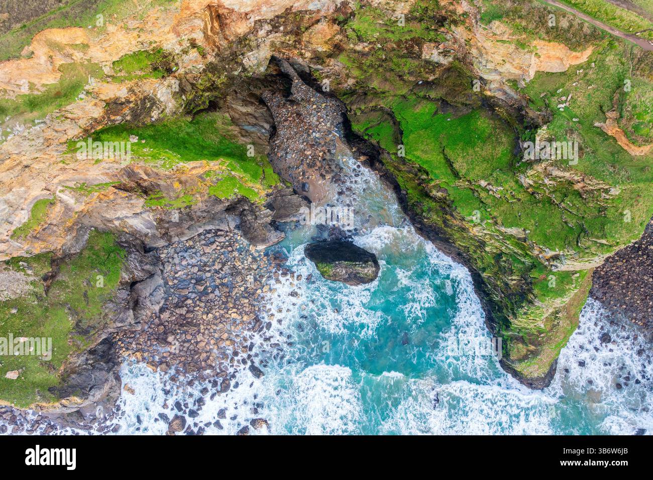 Tregurrian, Cornwall, England, Regno Unito, Europa Foto Stock