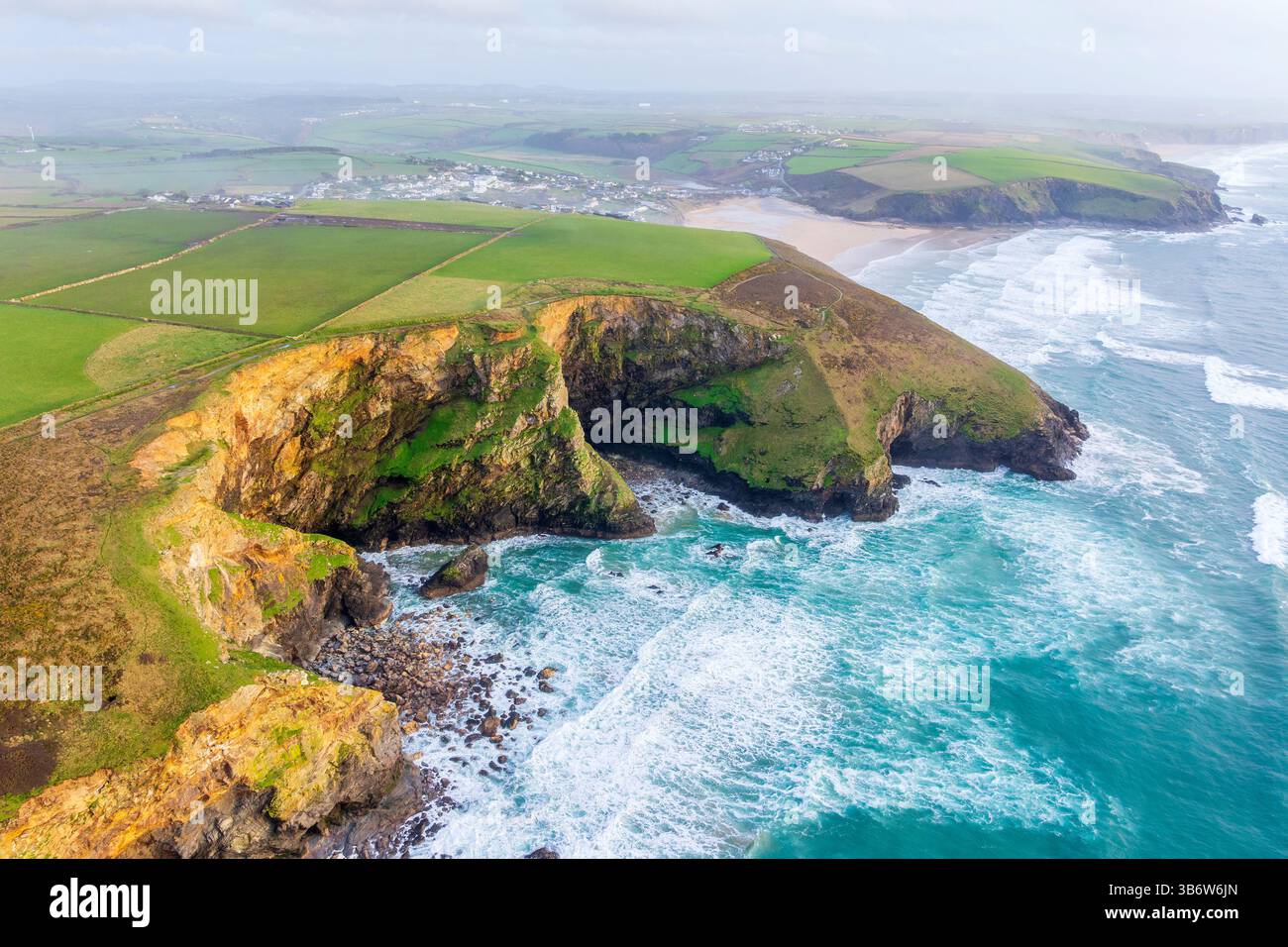 Tregurrian, Cornwall, England, Regno Unito, Europa Foto Stock