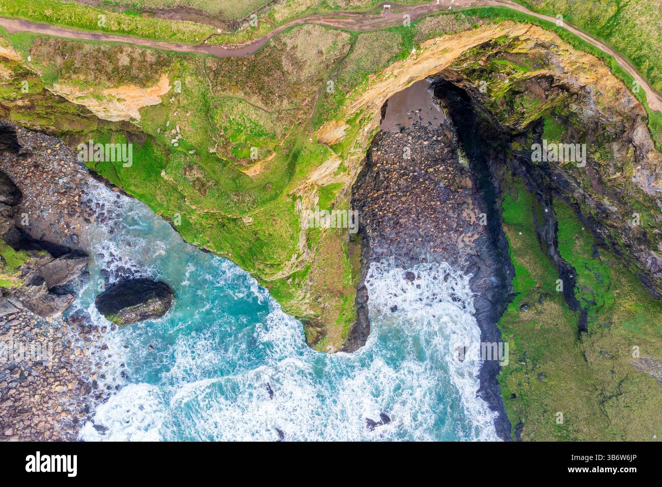 Tregurrian, Cornwall, England, Regno Unito, Europa Foto Stock