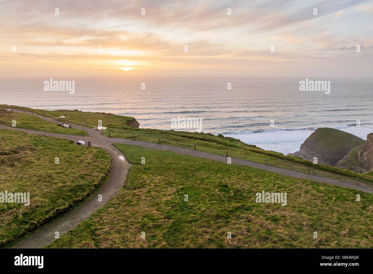 Tregurrian, Cornwall, England, Regno Unito, Europa Foto Stock