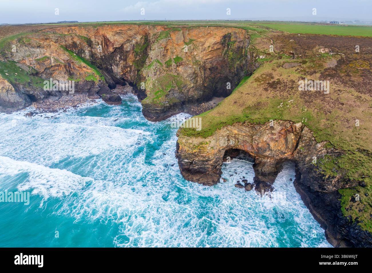 Tregurrian, Cornwall, England, Regno Unito, Europa Foto Stock