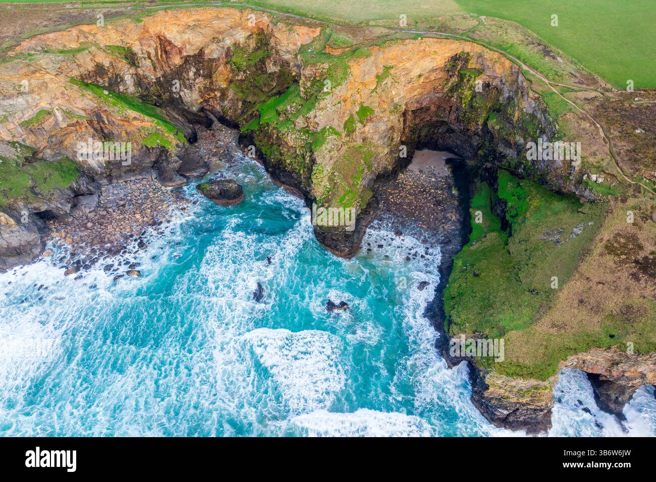 Tregurrian, Cornwall, England, Regno Unito, Europa Foto Stock