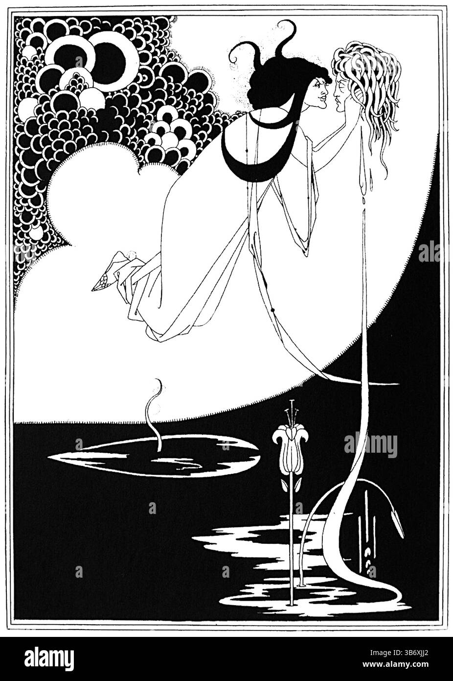 Aubrey Beardsley - Salome - The Climax - illustrazione a Salome di Oscar Wilde Foto Stock