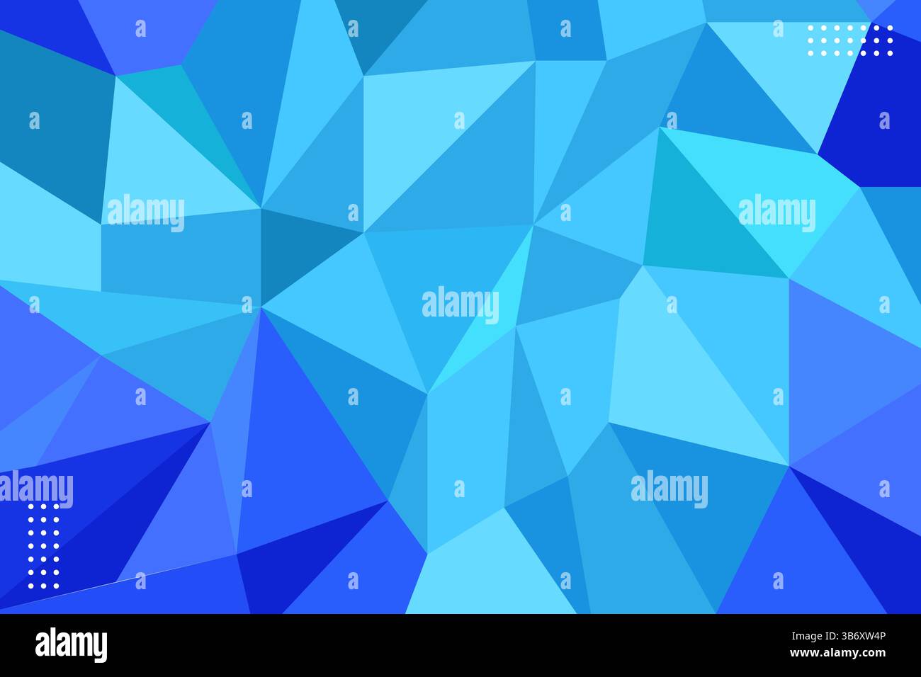 Design astratto con varie sfumature di blu in un motivo poligonale che crea uno sfondo dinamico ed elegante. Illustrazione Vettoriale