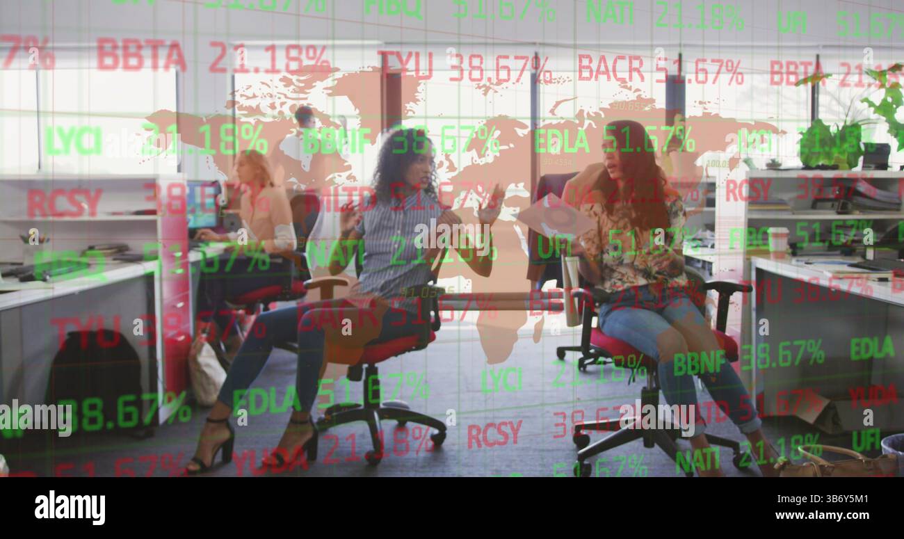 Concetto di economia, finanza, business e tecnologia immagine generata digitalmente Foto Stock