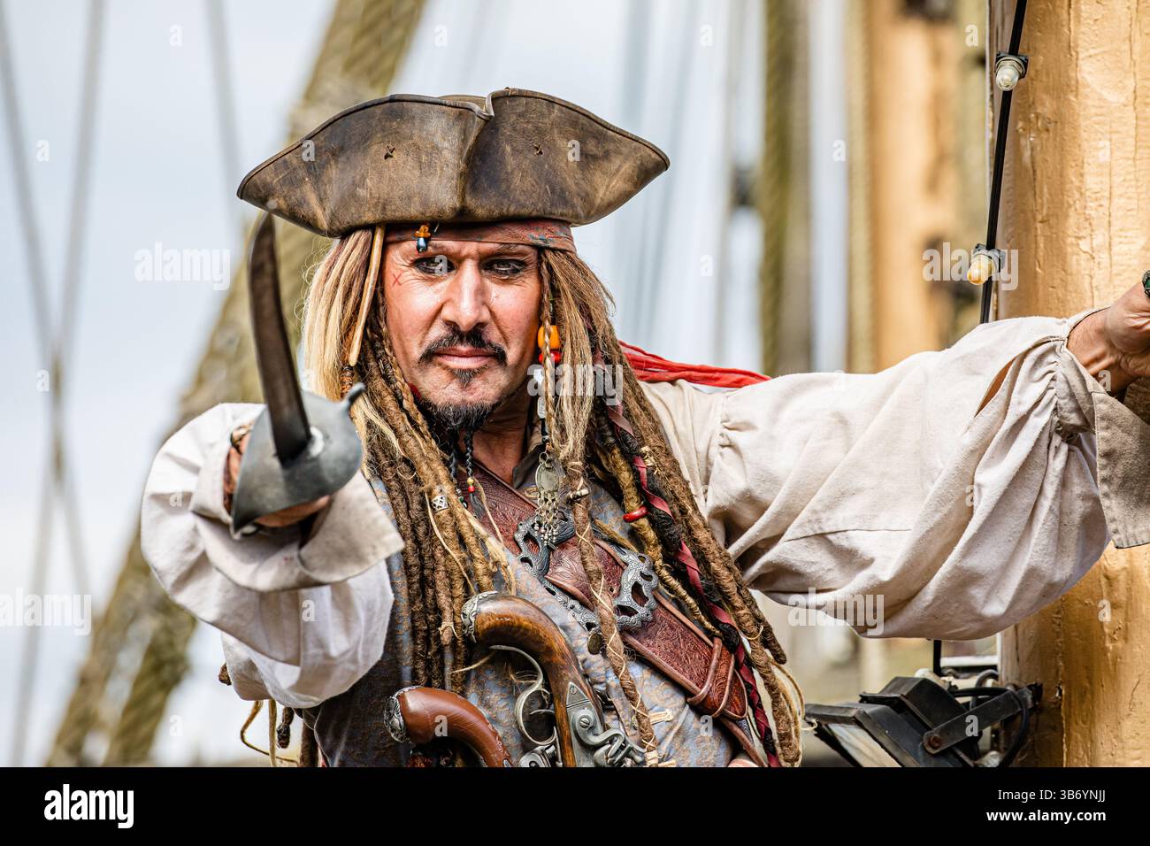 Baffi Finti Neri Costume Pirati Dei Caraibi Jack Sparrow – Artigianale