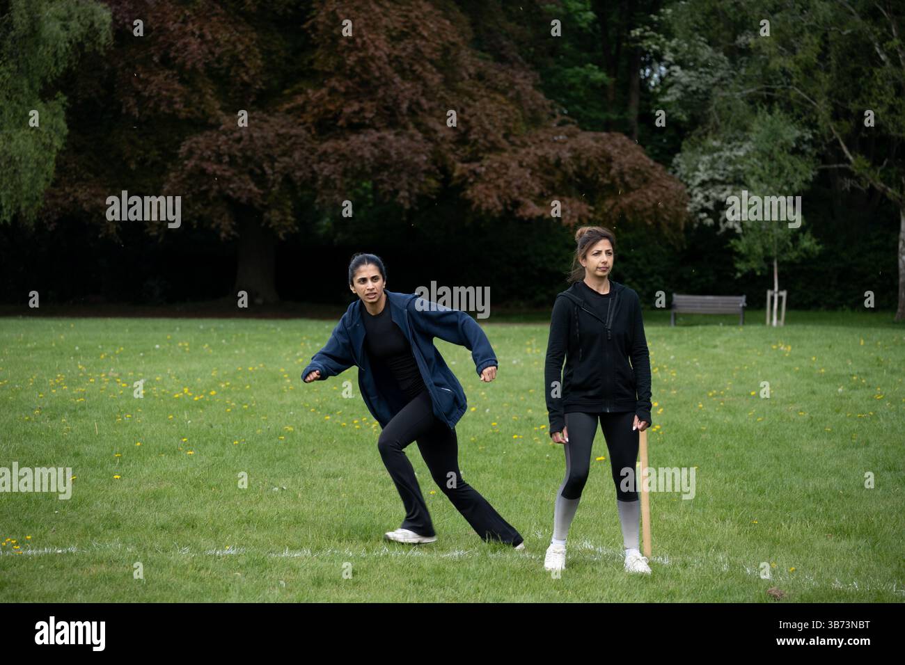 Partita dei Rounders al Vaisakhi Sports Festival, Coventry, Regno Unito Foto Stock