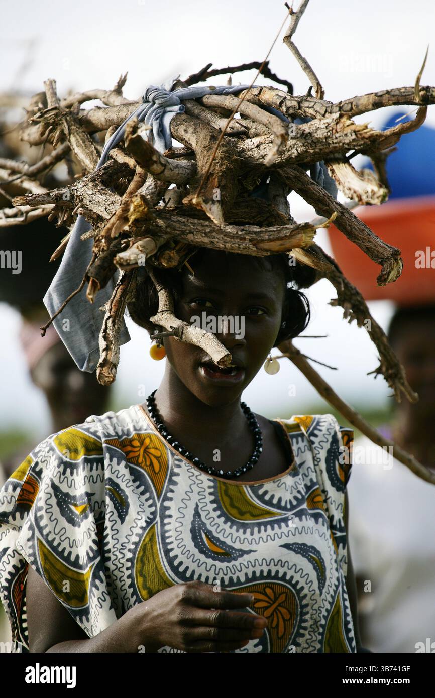 Gente di Eticoga, Parco Nazionale di Orango, Guinea Bissau Foto Stock