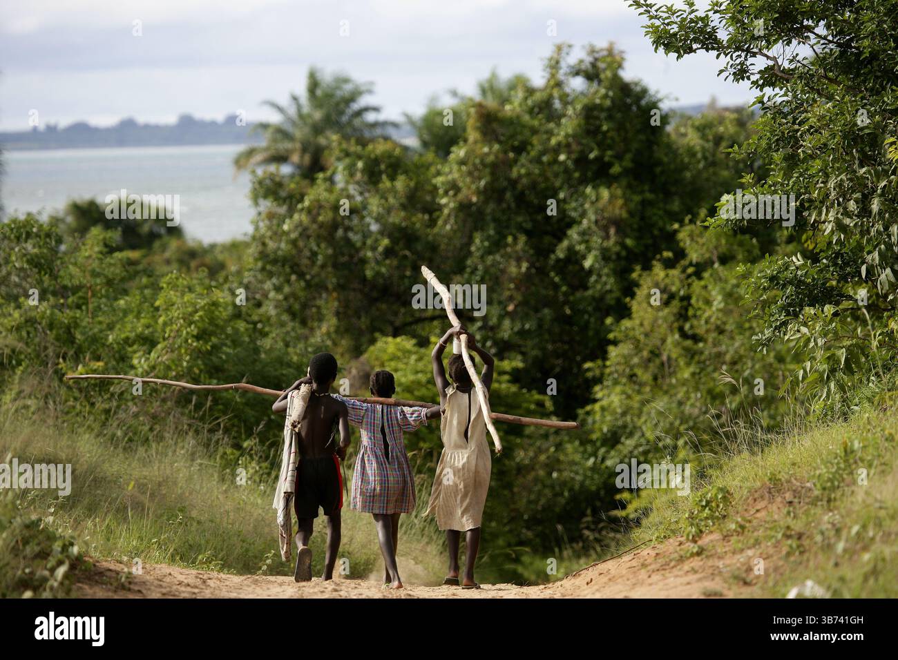 Gente di Eticoga, Parco Nazionale di Orango, Guinea Bissau Foto Stock