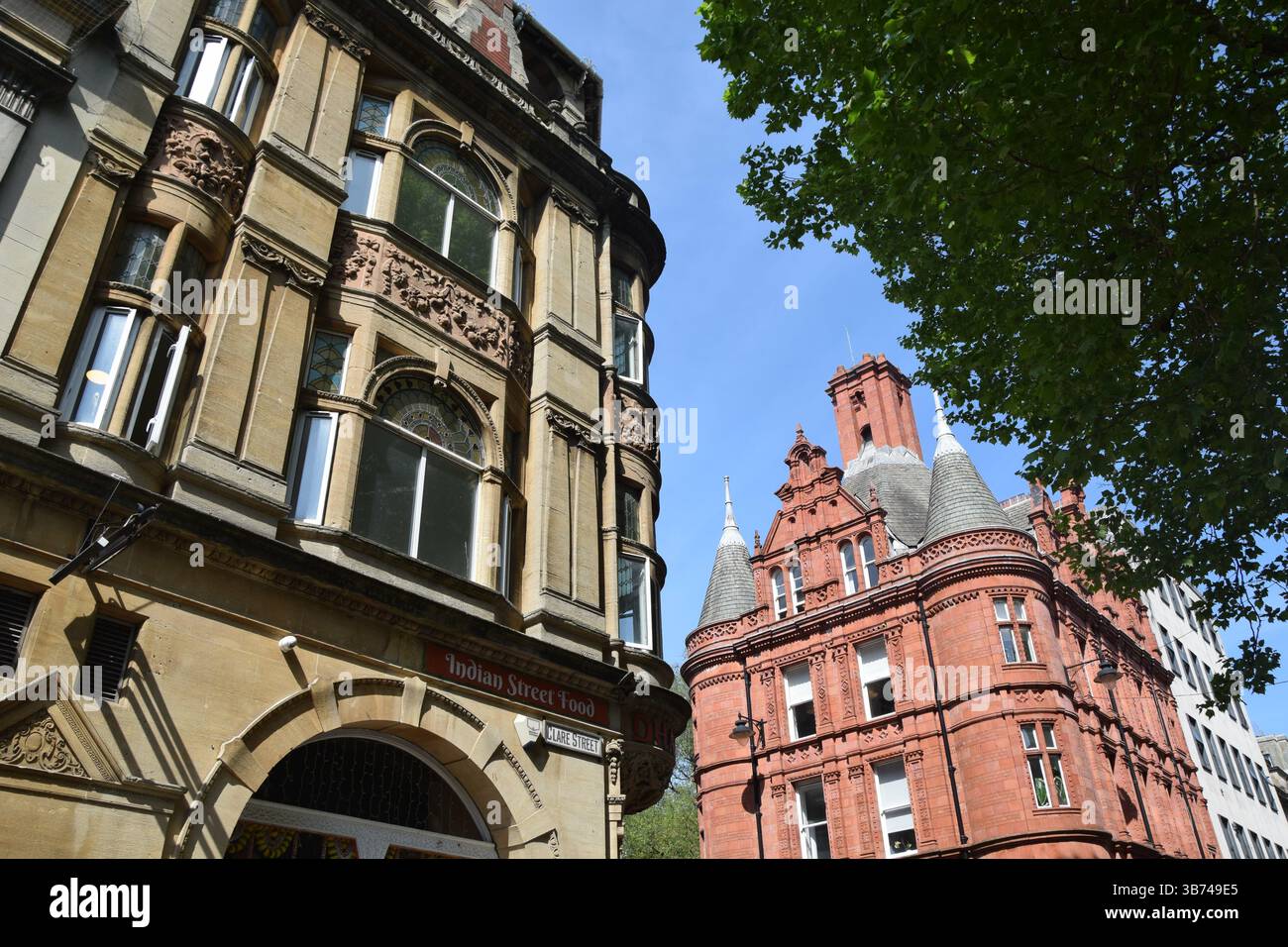 Historic Clare Street, Bristol, Inghilterra, Regno Unito. Aprile 28 2025 Foto Stock