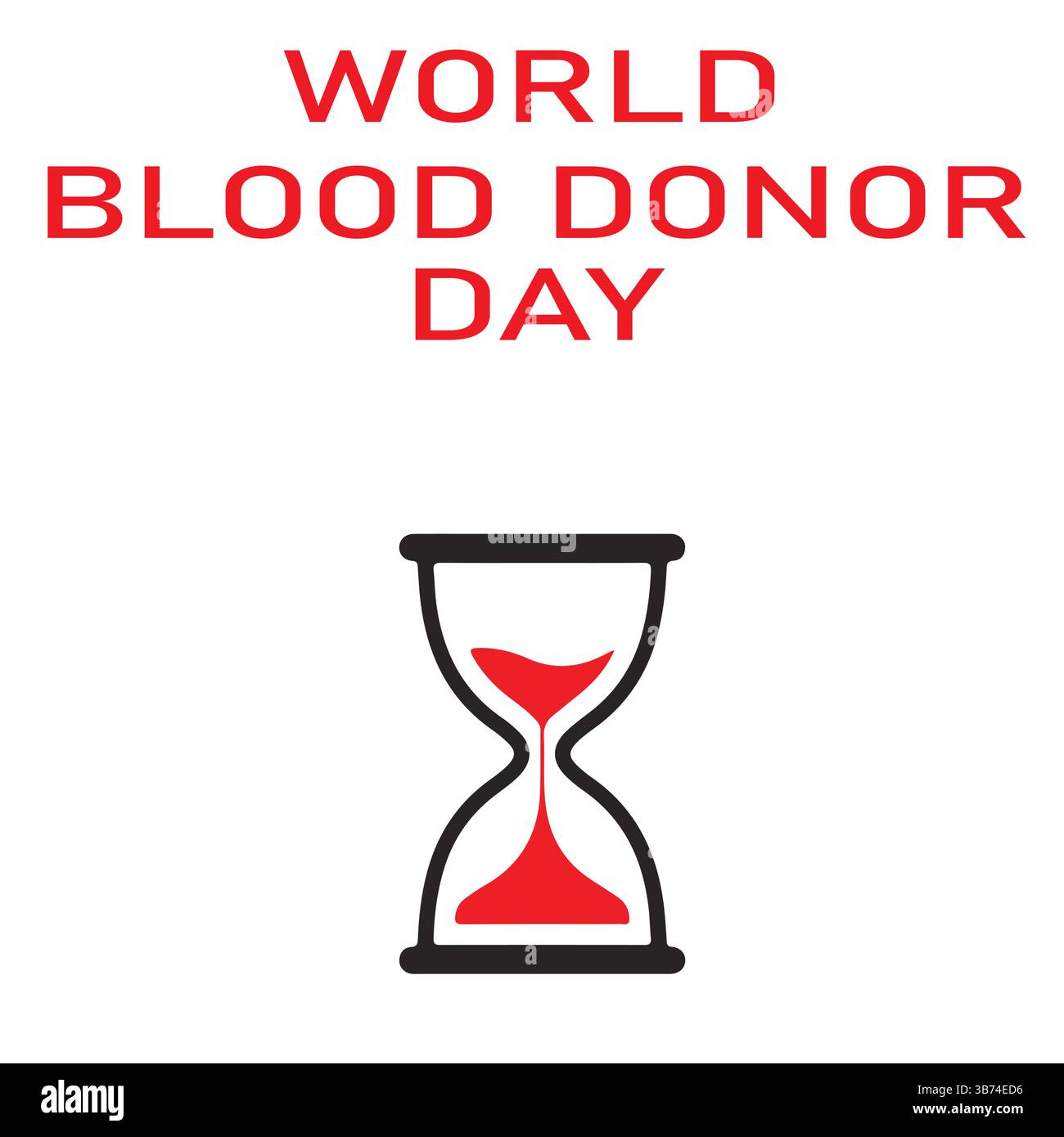 Modello di post sui social media per la giornata mondiale dei donatori di sangue – file EPS modificabile per le aziende per celebrare e sensibilizzare l'opinione pubblica. Illustrazione Vettoriale